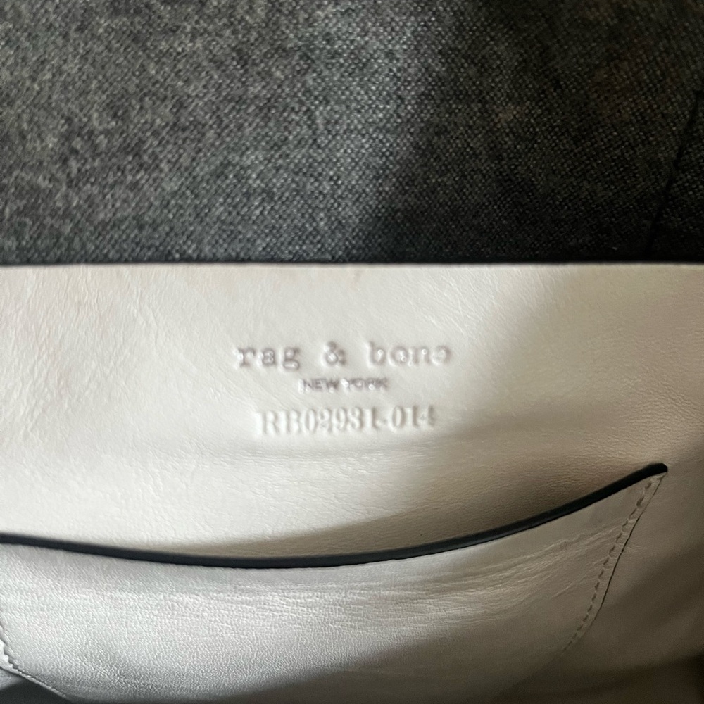 rag & bone Black Leather Bradbury Satchel Tote Bag - Picture 12 of 12